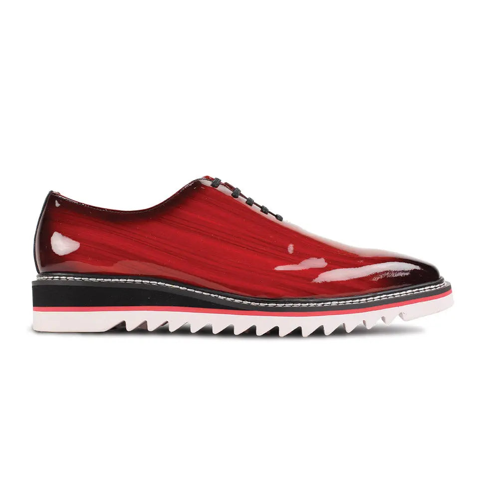 Giovanni Ruben Red Genuine Patent Leather Oxfords