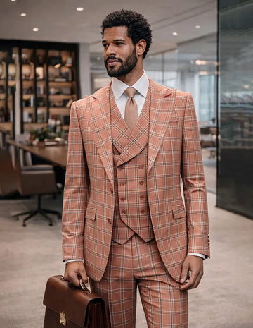 Statement Sergio Salmon Super 200's Italian Wool/Cashmere Suit