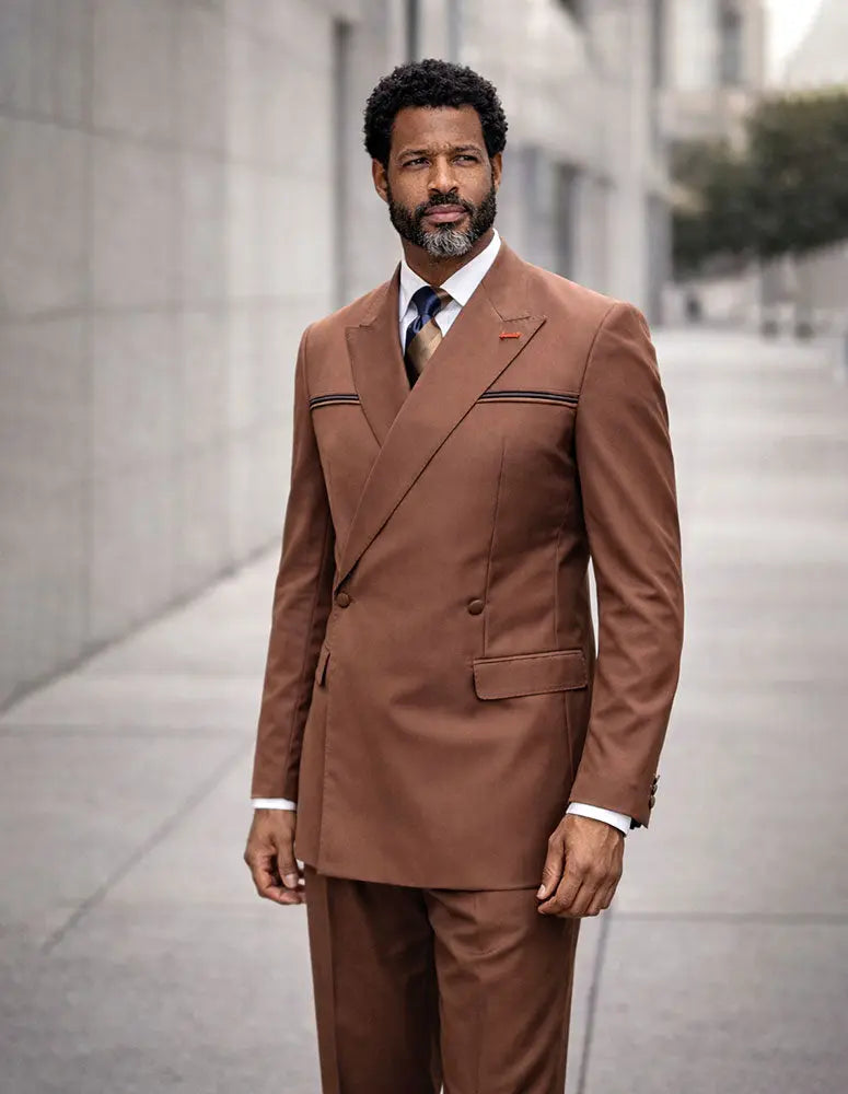 Statement Siena Copper Super 200's Italian Wool/Cashmere Suit