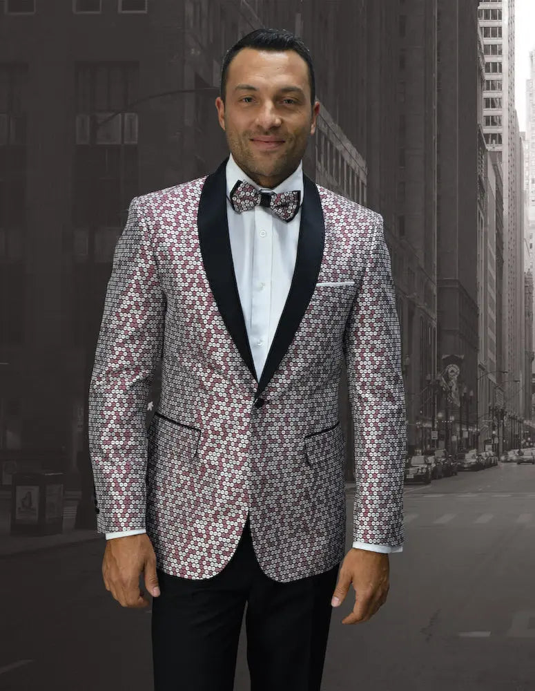 Statement SQ-100 Burgundy Fancy Jacket