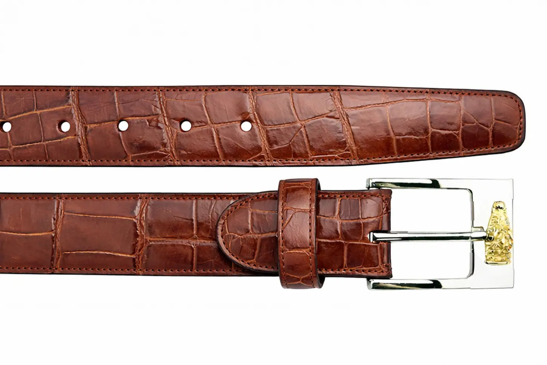 Belvedere 2008 Peanut Genuine Alligator Belt