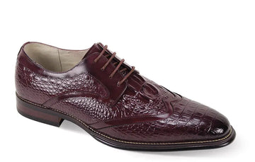 Giovanni Shane Burgundy Genuine Leather Oxfords