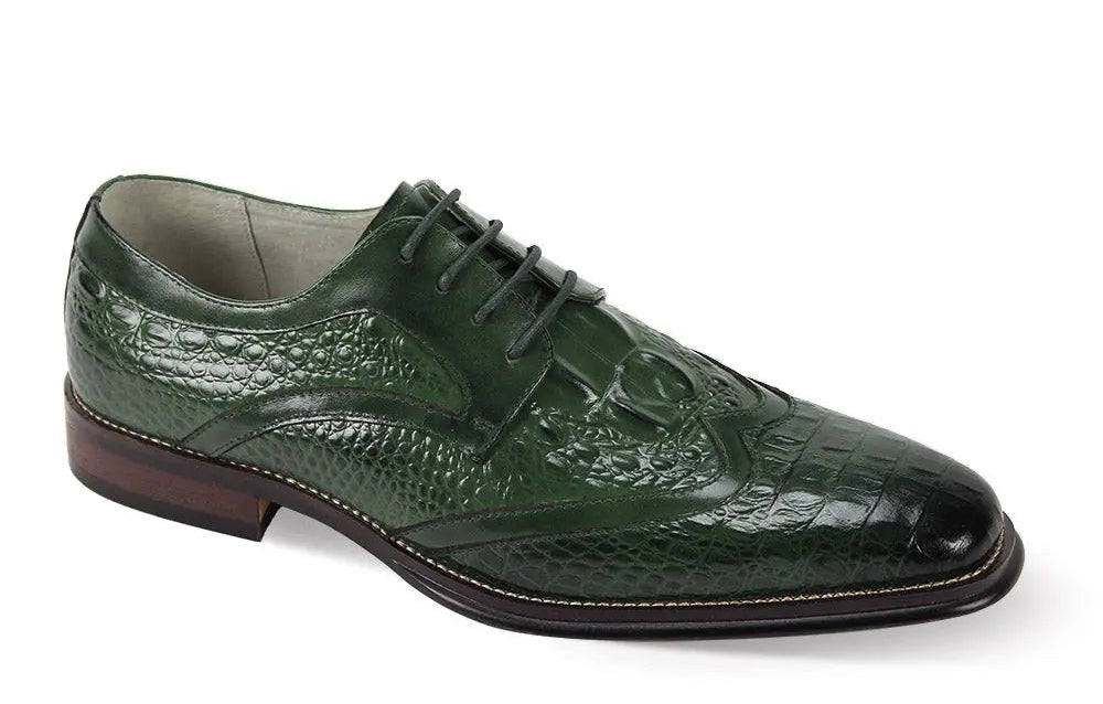Giovanni Shane Green Genuine Leather Oxfords