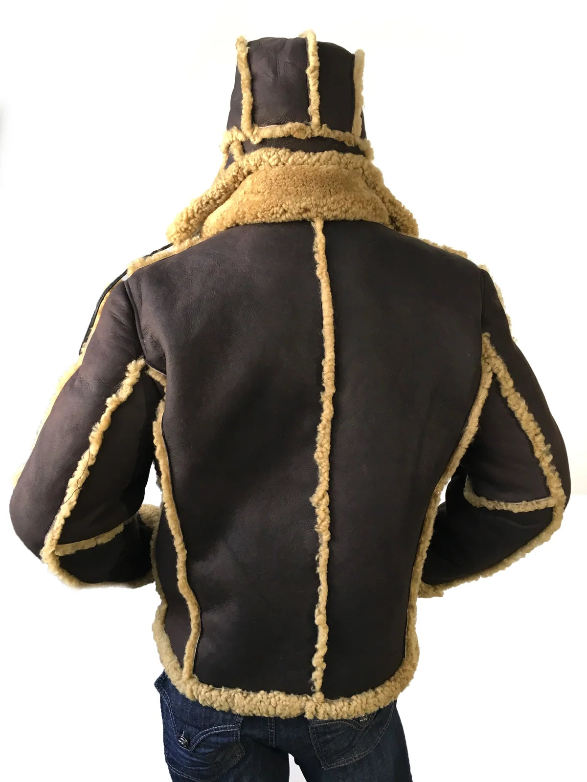 Jakewood 3700 Brown Genuine Mongolian Sheepskin/Fur Jacket