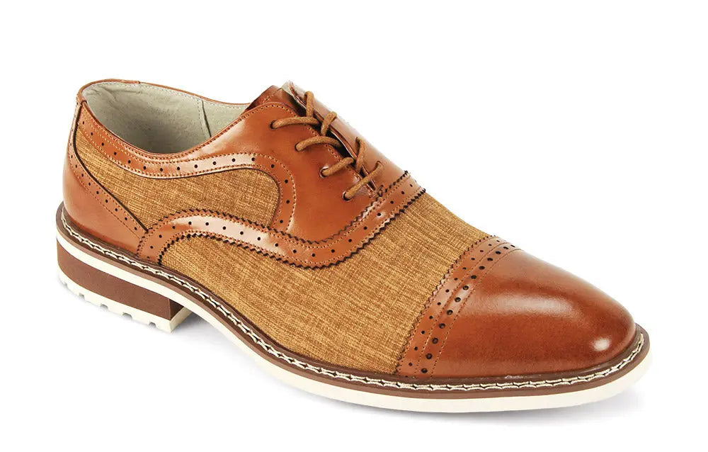 Giovanni Sinclair Maple Genuine Leather Oxfords