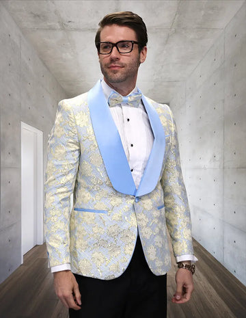 Statement Zanoti Sky Blue Fancy Jacket