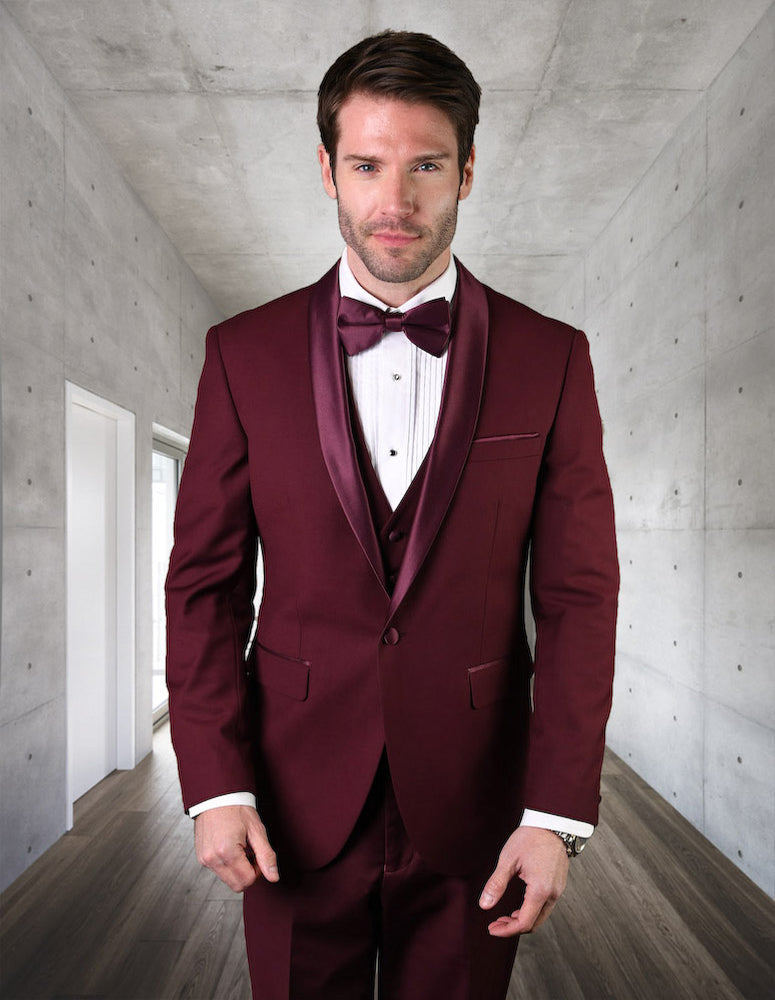 Statement TUX-SH Burgundy Tuxedo