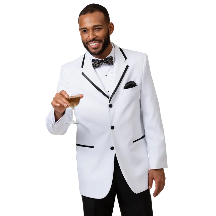 EJ Samuel TUX108 White Tuxedo