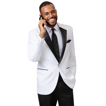 EJ Samuel TUX111 White Tuxedo