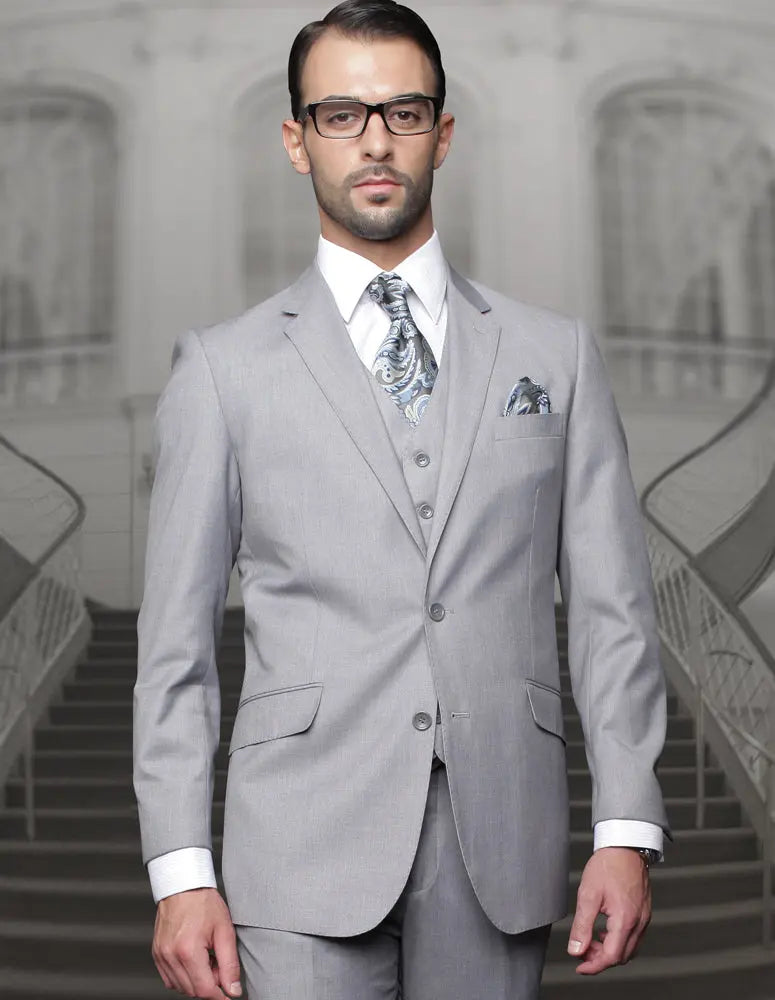 Statement TZ-100 Gray Super 150's Italian Wool Suit