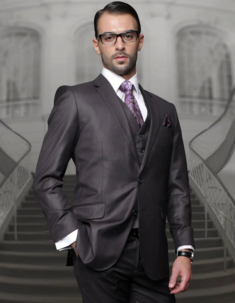 Statement TZ-100 H.Charcoal Super 150's Italian Wool Suit