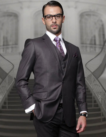 Statement TZ-100 H.Charcoal Super 150's Italian Wool Suit