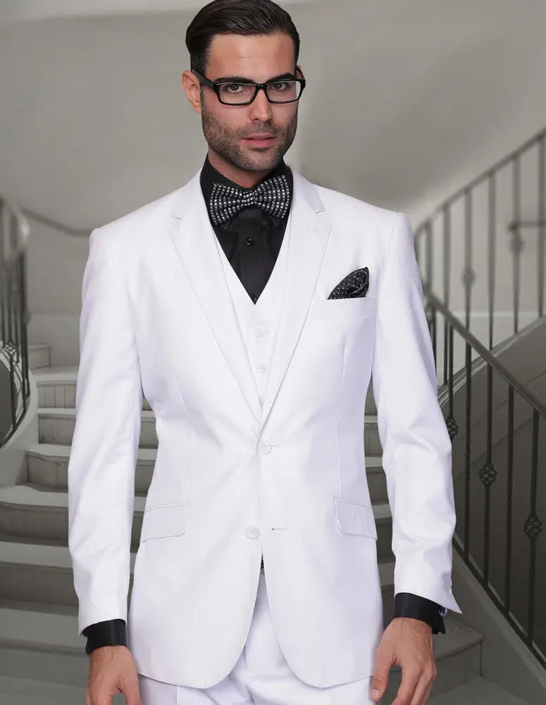 Statement TZ-100 White Super 150's Italian Wool Suit