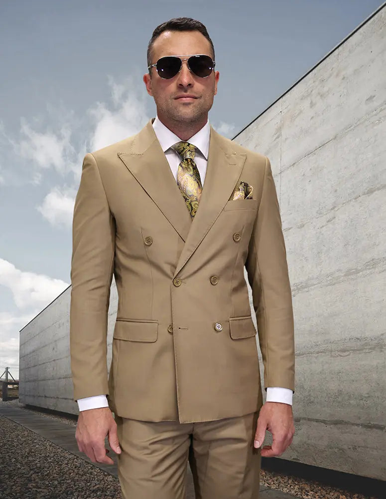 Statement TZD-100 Caramel Super 180's Italian Wool Suit