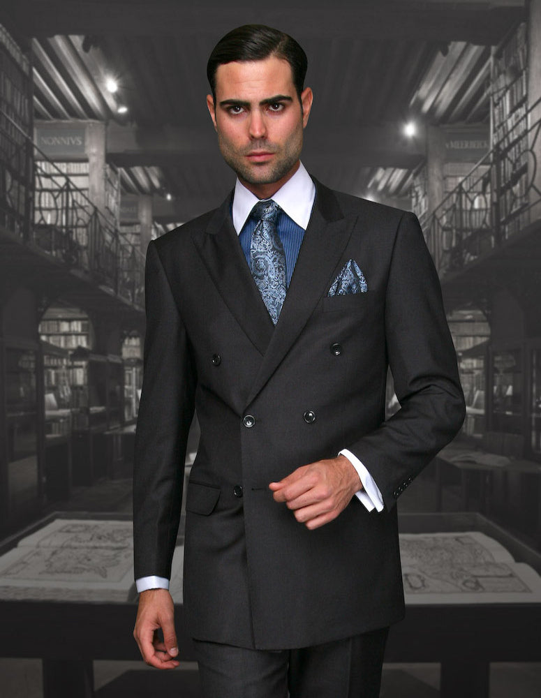 Statement TZD-100 H Charcoal Super 150's Italian Wool Suit