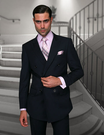 Statement TZD-100 Navy Super 150's Italian Wool Suit