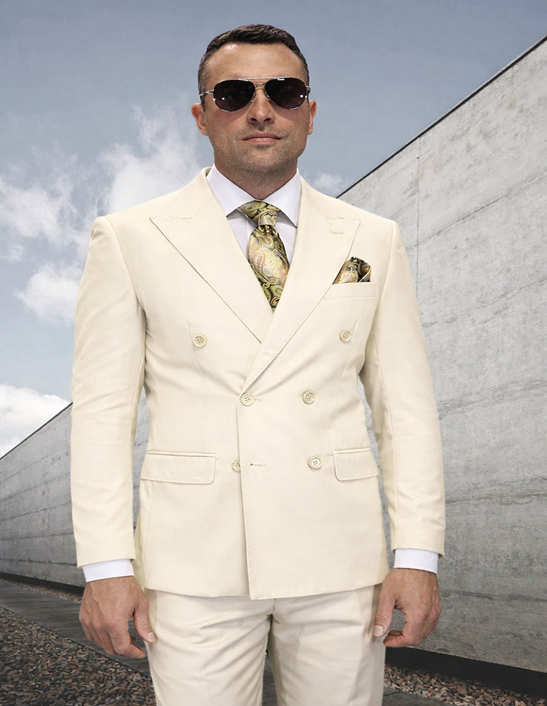 Statement TZD-100 Off White Super 2000's Italian Wool Suit