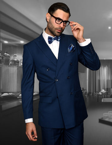 Statement TZD-100 Sapphire Super 150's Italian Wool Suit