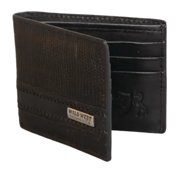 Wild West 2CA60705 Black Genuine Teju Lizard Wallet Suit Essence