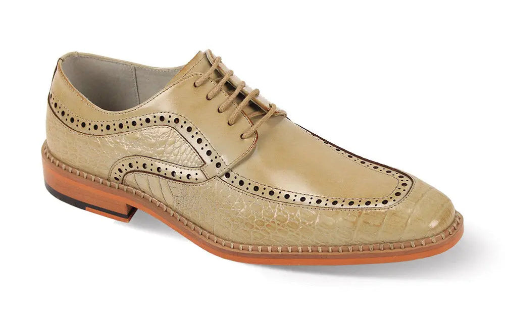 Giovanni Terence Natural Genuine Leather Oxfords