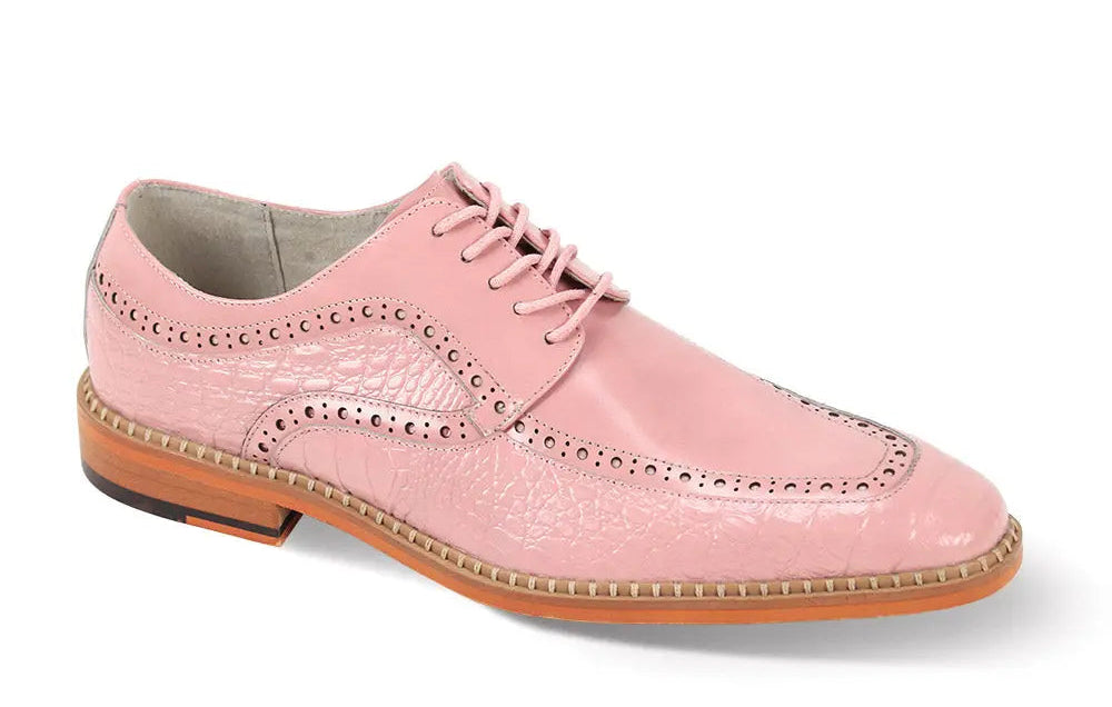 Giovanni Terence Pink Genuine Leather Oxfords