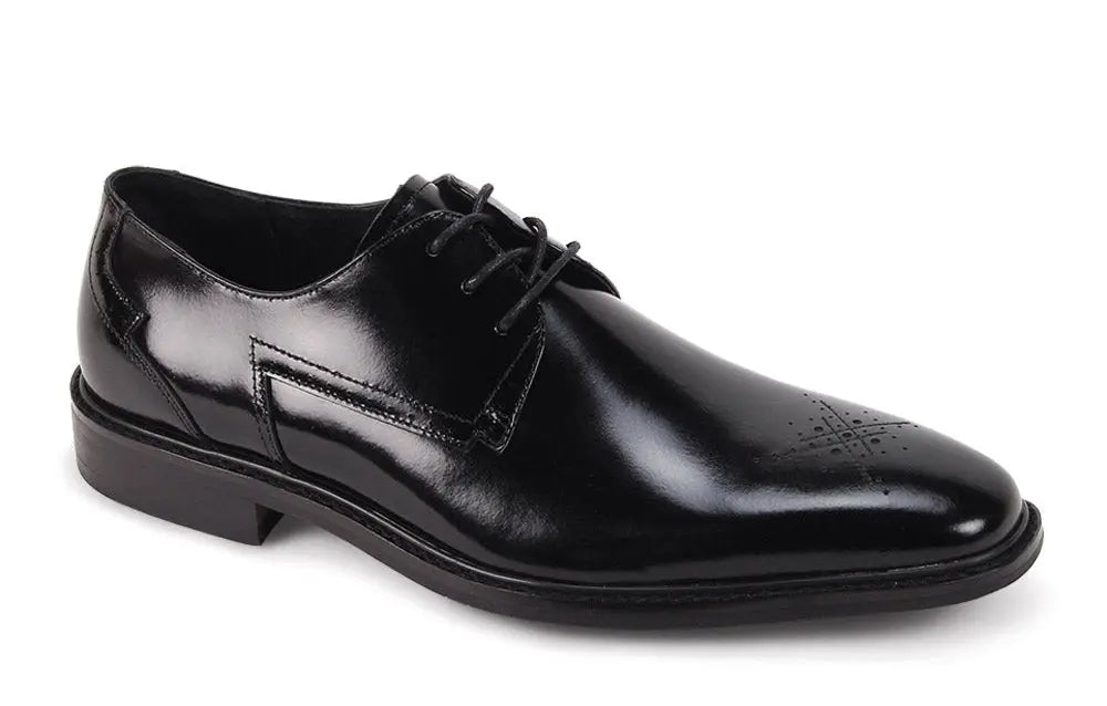 Giovanni Toby Black Genuine Leather Oxfords