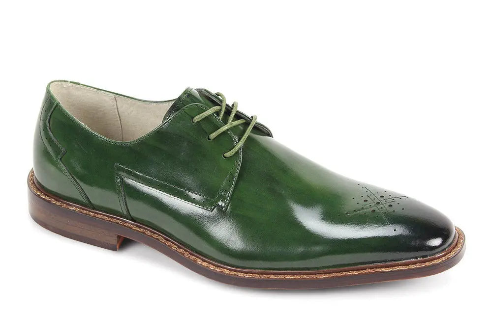 Giovanni Toby Green Genuine Leather Oxfords