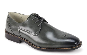 Giovanni Toby Grey Genuine Leather Oxfords