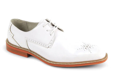 Giovanni Toby White Genuine Leather Oxfords