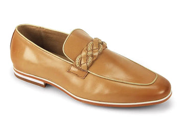 Giovanni Tudor Latte Genuine Leather Loafers