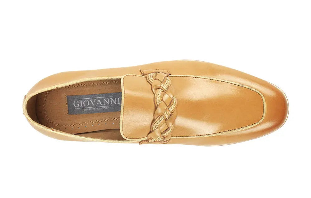 Giovanni Tudor Latte Genuine Leather Loafers