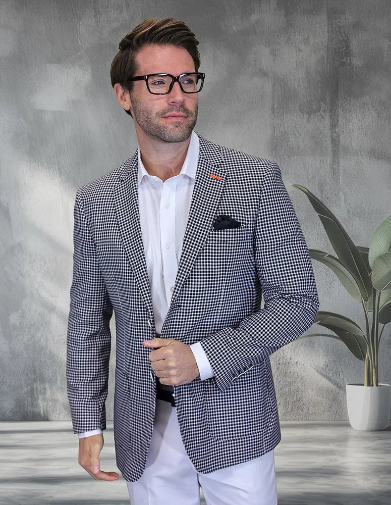 Statement Valentin-2 Black Super 200's Italian Wool Blazer