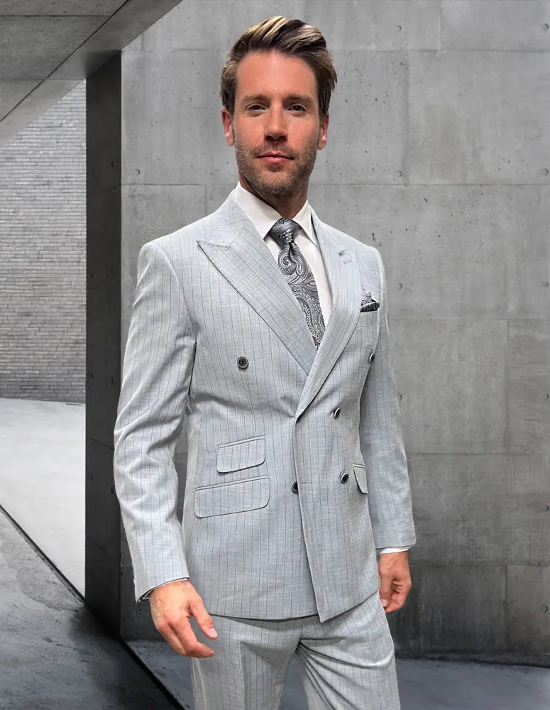 Statement Antonio Gray Italian Wool Suit