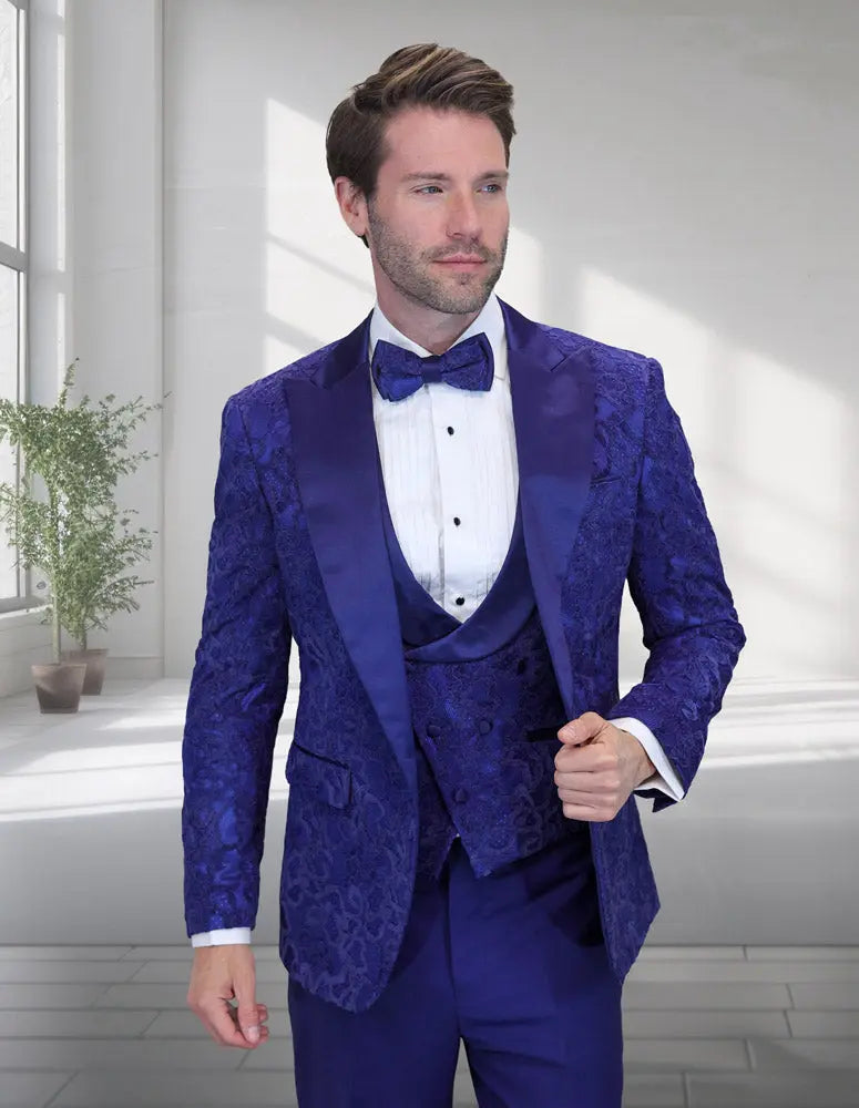Statement Belagio15 Sapphire Vest Tuxedo