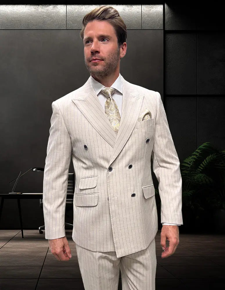 Statement Antonio Tan Italian Wool Suit