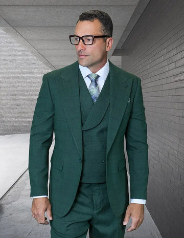 Statement Verona Hunter Super 200's Italian Wool Vested Suit