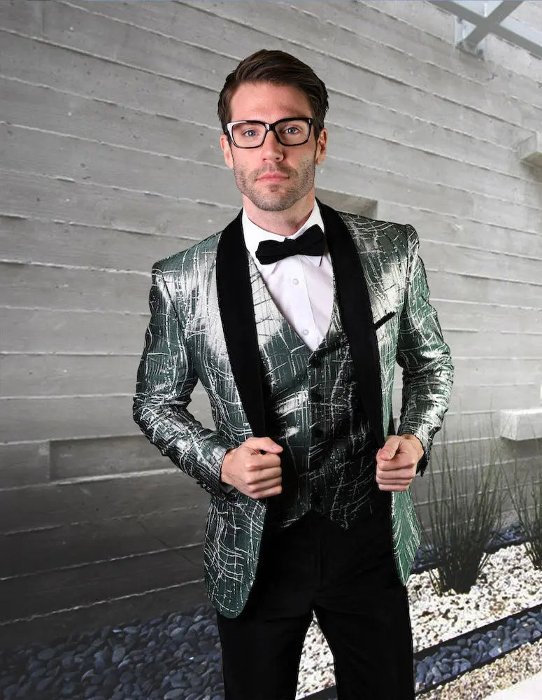 Statement VL-102 Green Italian Wool Suit