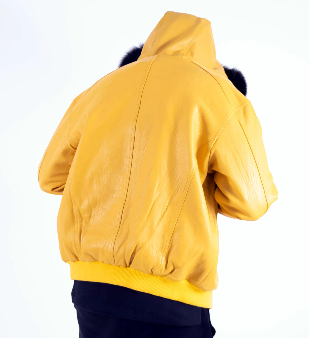 Jakewood 2066F Yellow Genuine Lambskin Leather Jacket