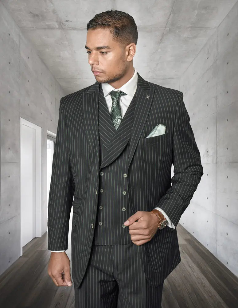 Statement Zarelli Hunter Super 150's Italian Wool Vested Suit