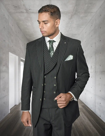 Statement Zarelli Hunter Super 150's Italian Wool Vested Suit