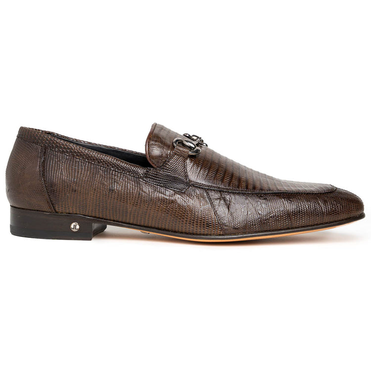 Los Altos ZLD010716 Men's Faded Brown Genuine Teju Lizard Loafers