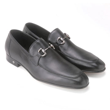 Los Altos ZLD018005 Men's Black Genuine Calf Leather Loafers