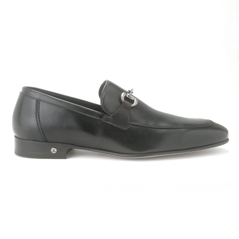 Los Altos ZLD018005 Men's Black Genuine Calf Leather Loafers
