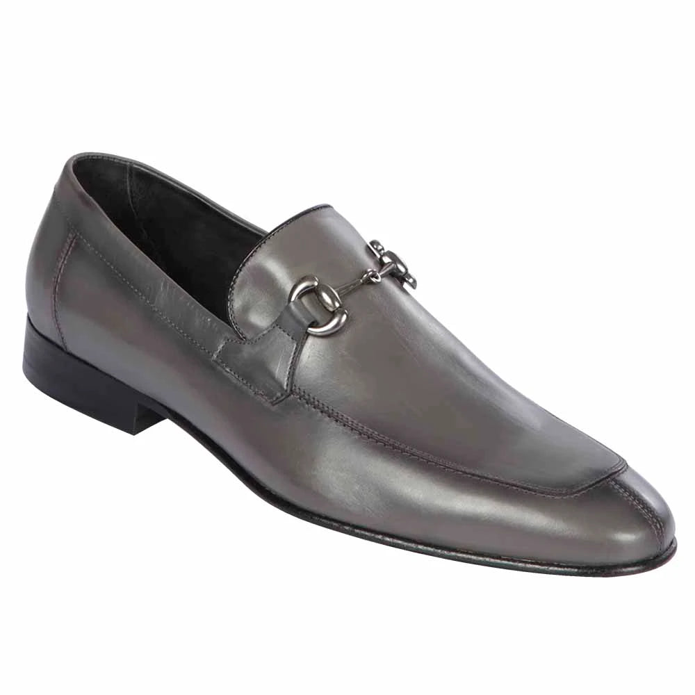 Los Altos ZLD018038 Men's Faded Gray Genuine Calf Leather Loafers