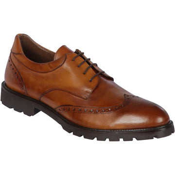 Los Altos ZLM058051 Men's Faded Honey Genuine Calf Leather Oxfords