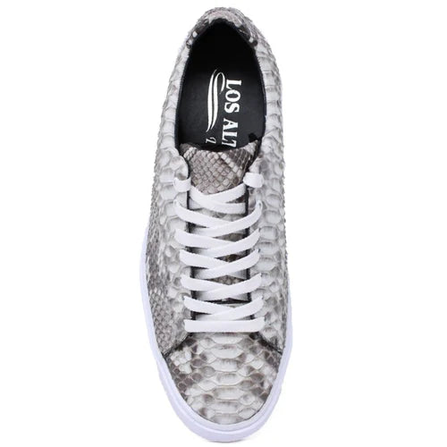 Los Altos ZSM025749 Men's Natural Genuine Python Sneakers
