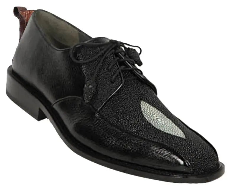 Los Altos ZV031205 Men's Black Genuine Stingray/Deer Oxfords