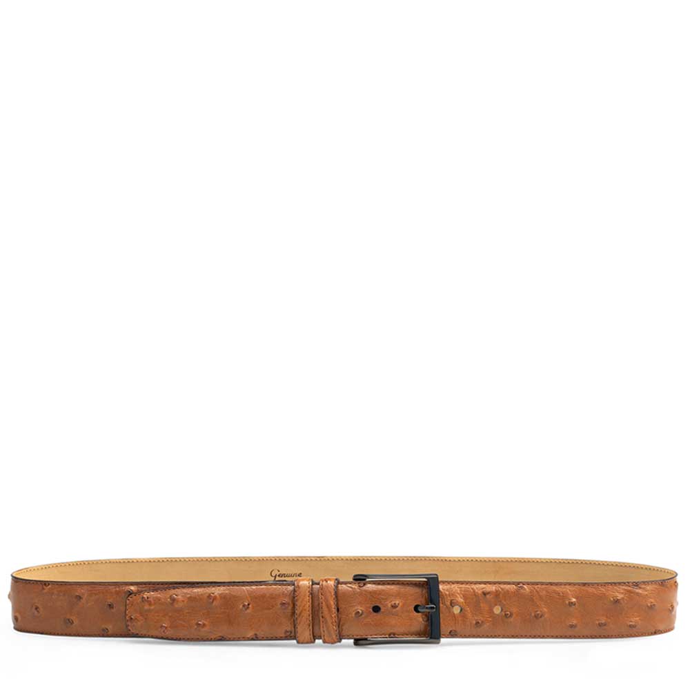 Mezlan AO8146 Ostrich Brandy Skin Belt