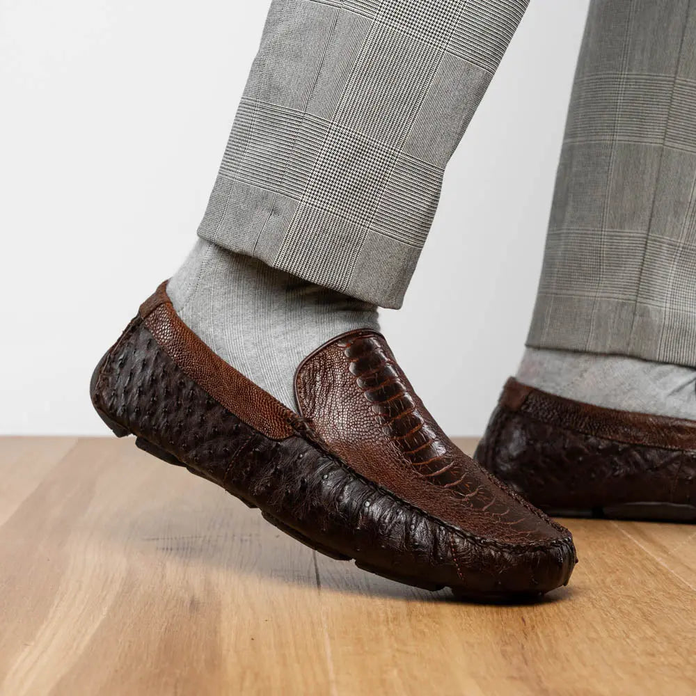 Marco Di Milano Alba Kango Tabac Genuine Caiman Crocodile/Lizard Loafers