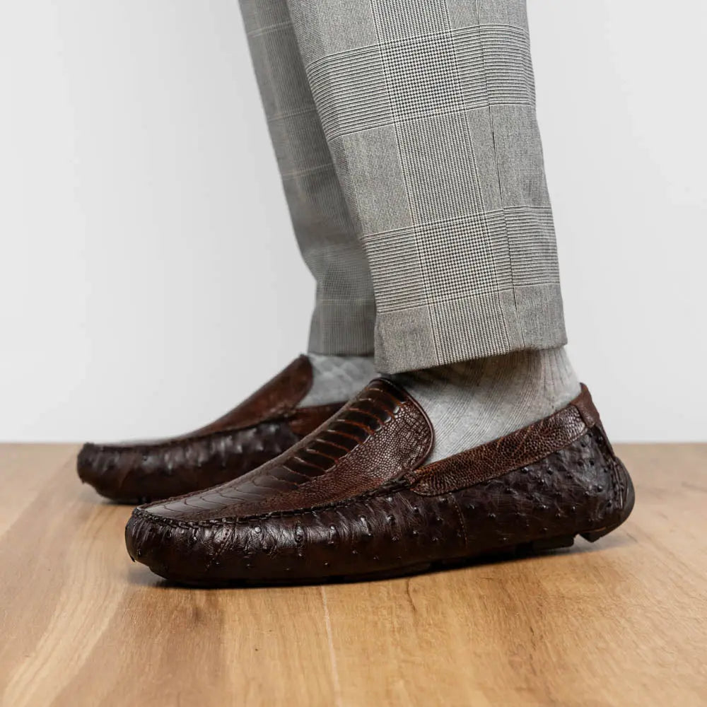 Marco Di Milano Alba Kango Tabac Genuine Caiman Crocodile/Lizard Loafers